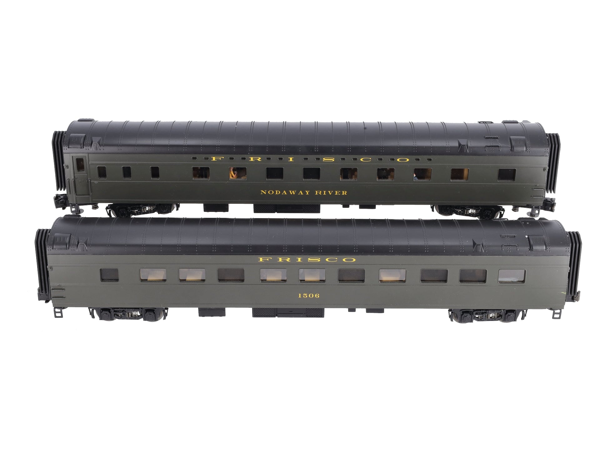 MTH 20-66030 O Frisco 70' Streamlined Sleeper/Diner Passenger Car Set (Set of 2)