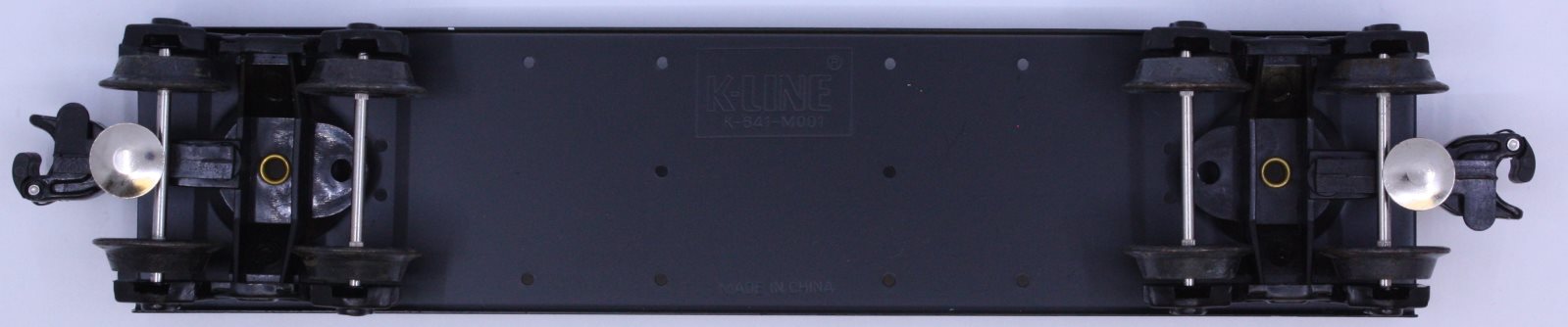 K-Line K641-M001 O Gauge Boxcar Chassis Frame with K5000 Trucks