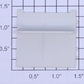 K-Line K4400-23-05 Passenger Car Off-White "T" Shaped Tall Wall Partition