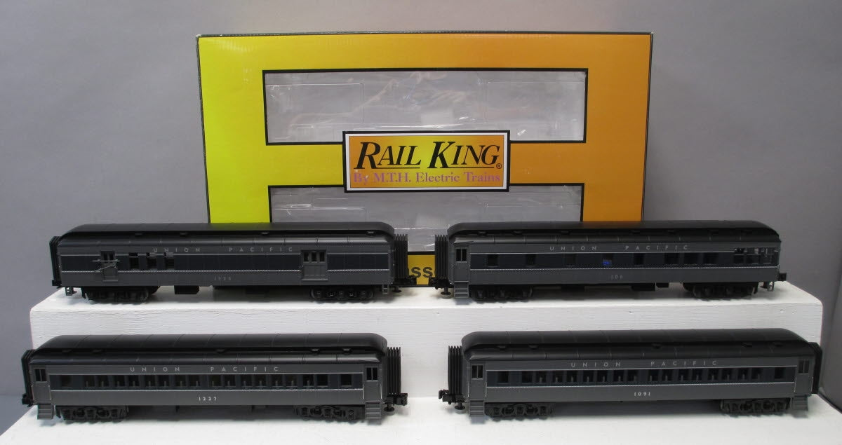 MTH 30-69209 O Union Pacific RailKing 60' Madison Passenger Car Set (Set of 4)