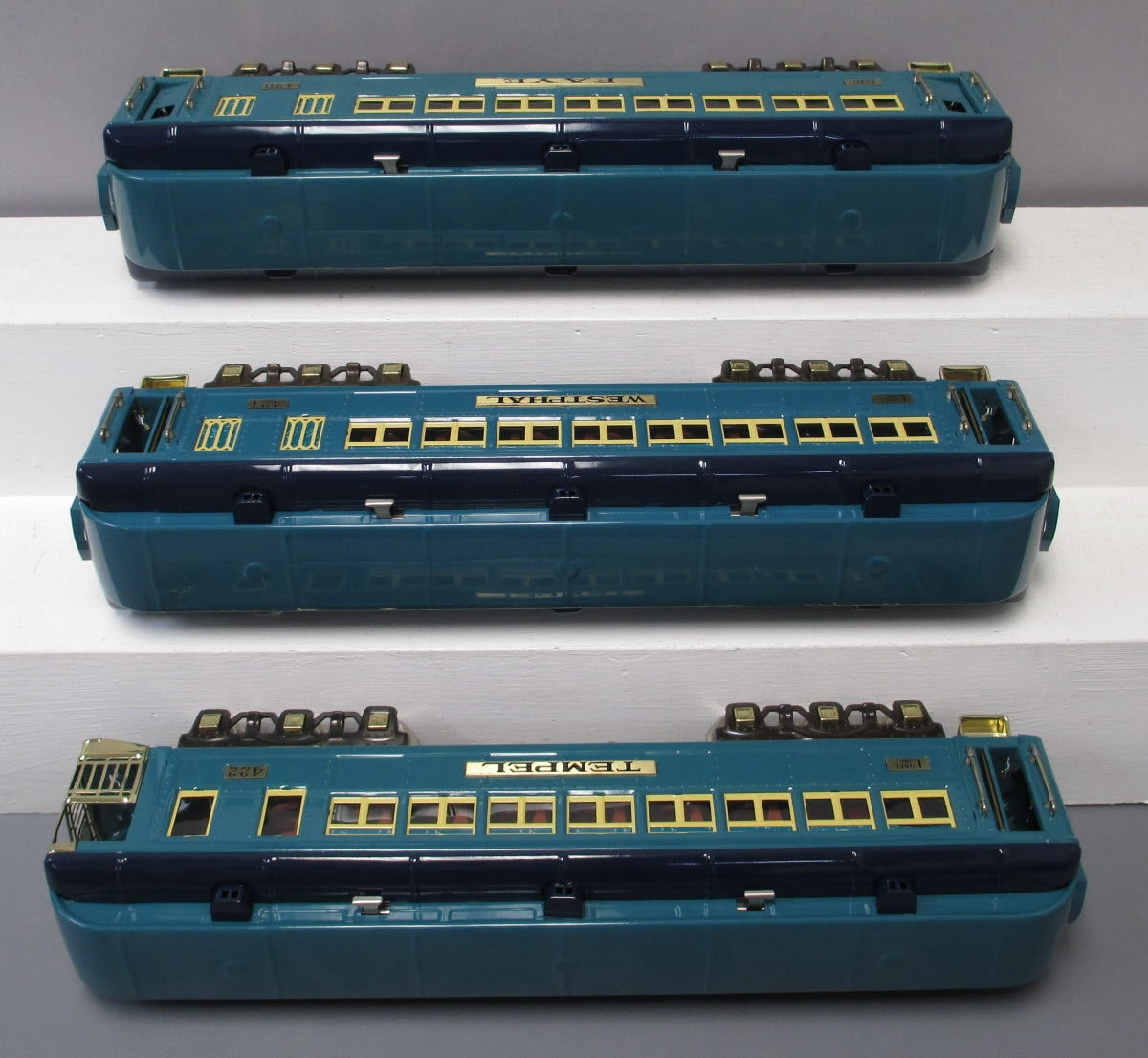 MTH 11-40021 Std. Gauge Blue Comet 3-Car Passenger Set