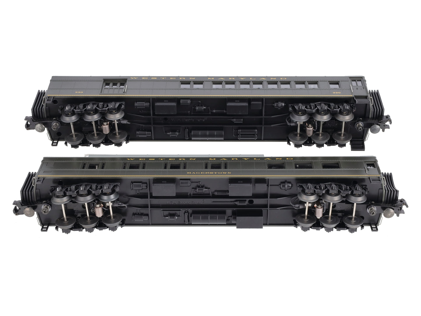 MTH 30-69050 O Western Maryland 60' Madison Combo/Diner Passenger Set (Set of 2)