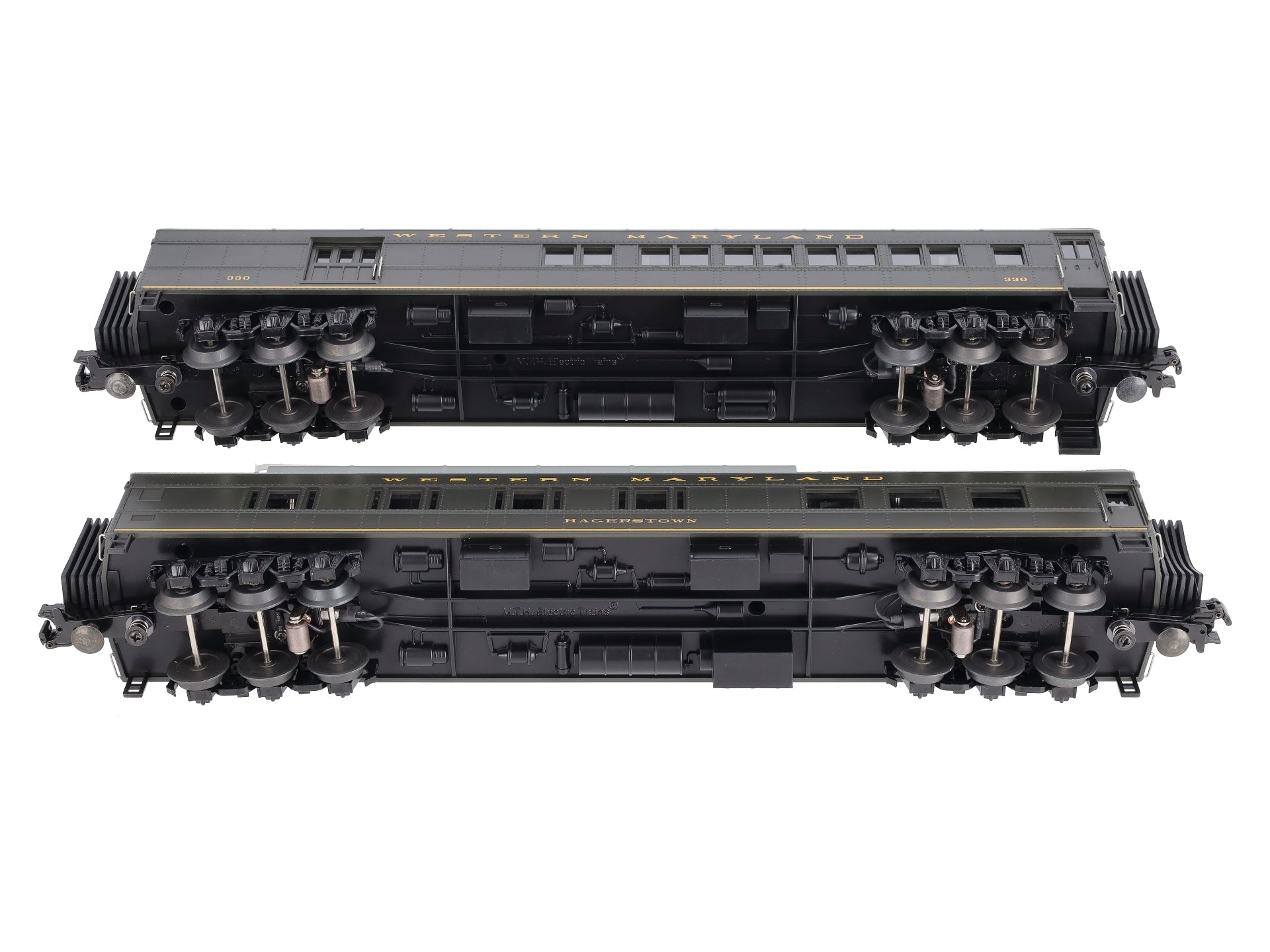 MTH 30-69050 O Western Maryland 60' Madison Combo/Diner Passenger Set (Set of 2)