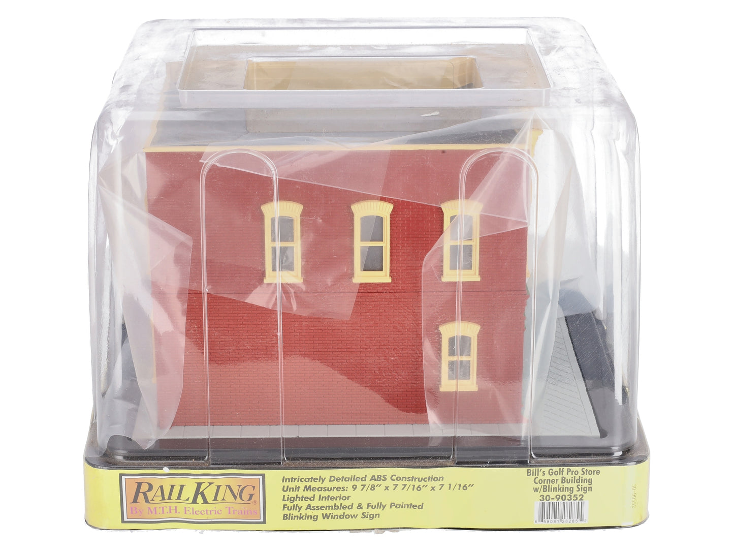 MTH 30-90352 O Gauge Bill's Golf Pro Shop Corner Building with Blinking Signal