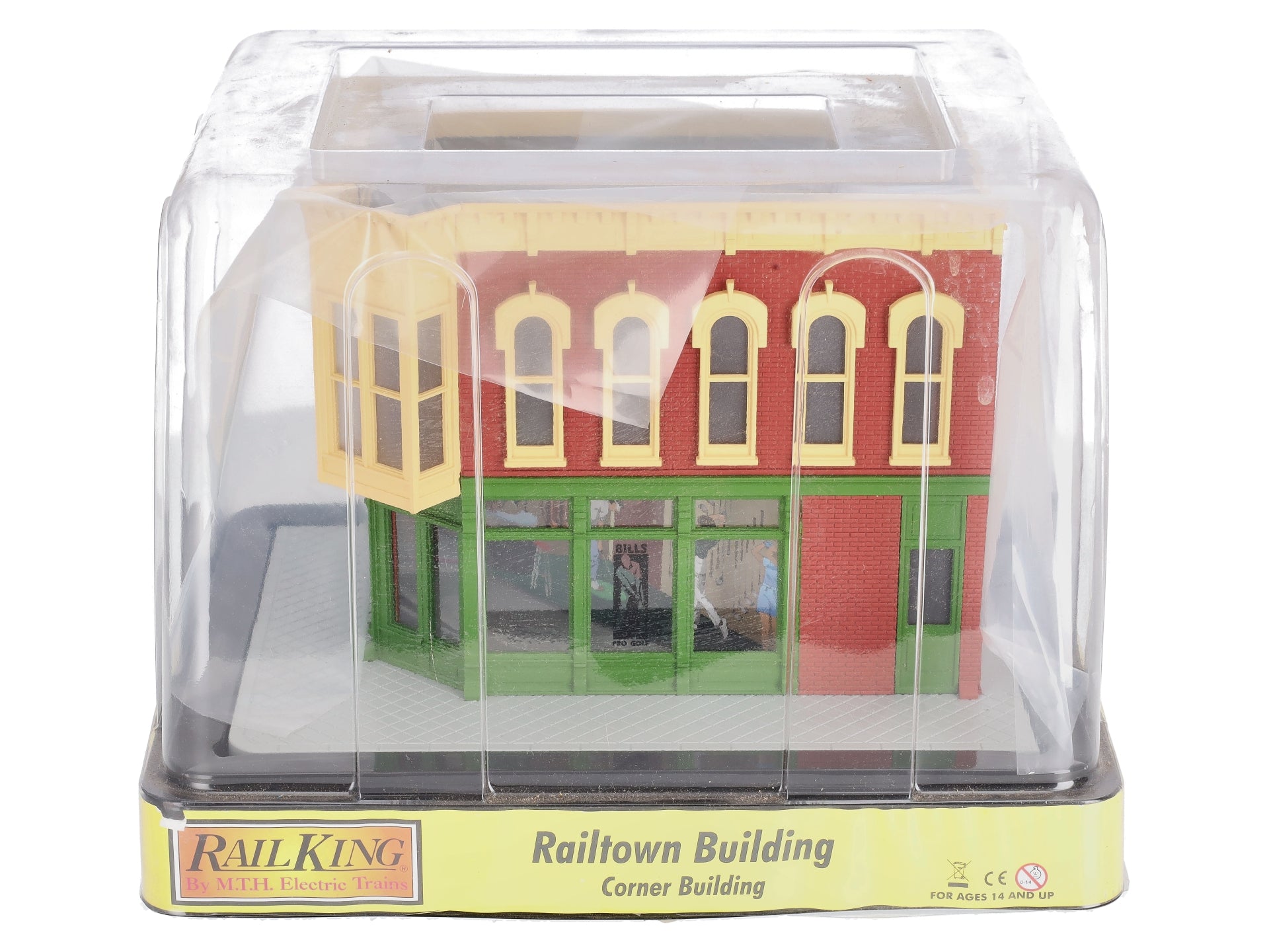 MTH 30-90352 O Gauge Bill's Golf Pro Shop Corner Building with Blinking Signal