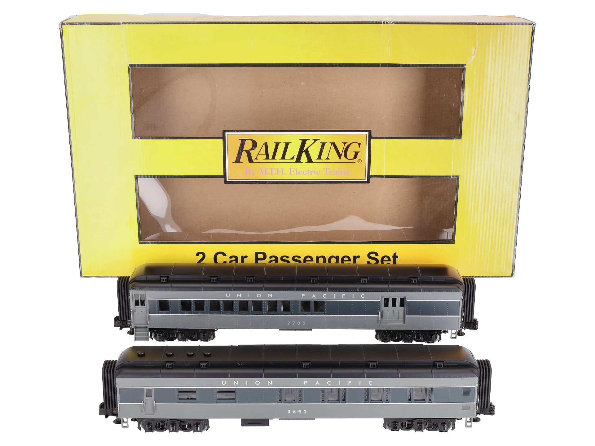 MTH 30-69210 O Union Pacific RailKing 60' Madison Combine/Diner Set (Set of 2)