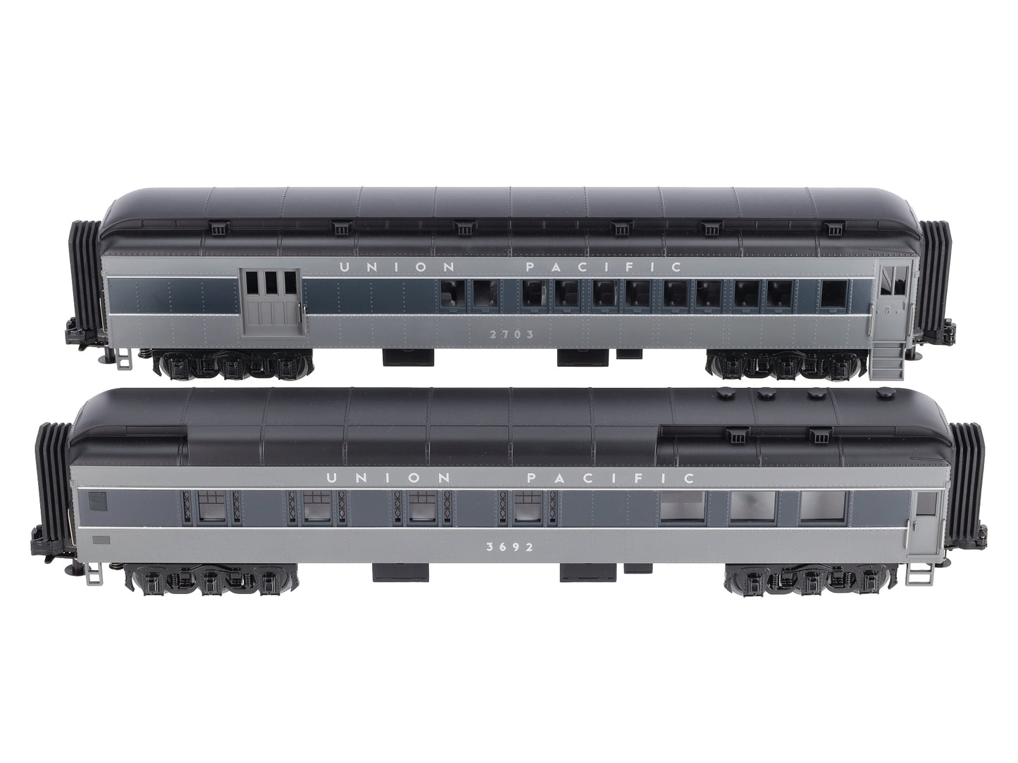 MTH 30-69210 O Union Pacific RailKing 60' Madison Combine/Diner Set (Set of 2)