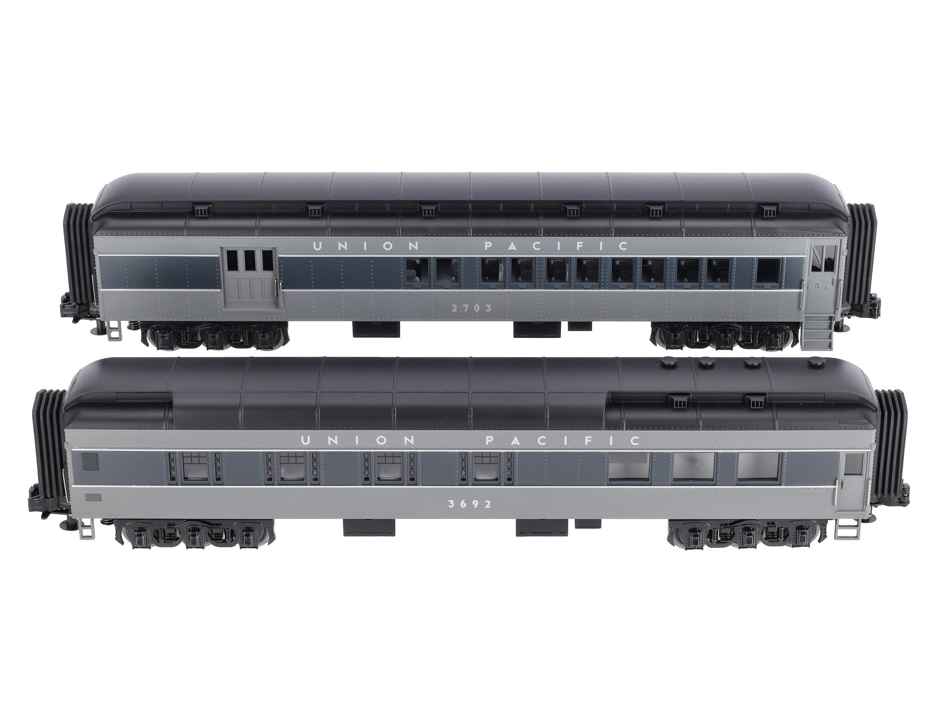 MTH 30-69210 O Union Pacific RailKing 60' Madison Combine/Diner Set (Set of 2)