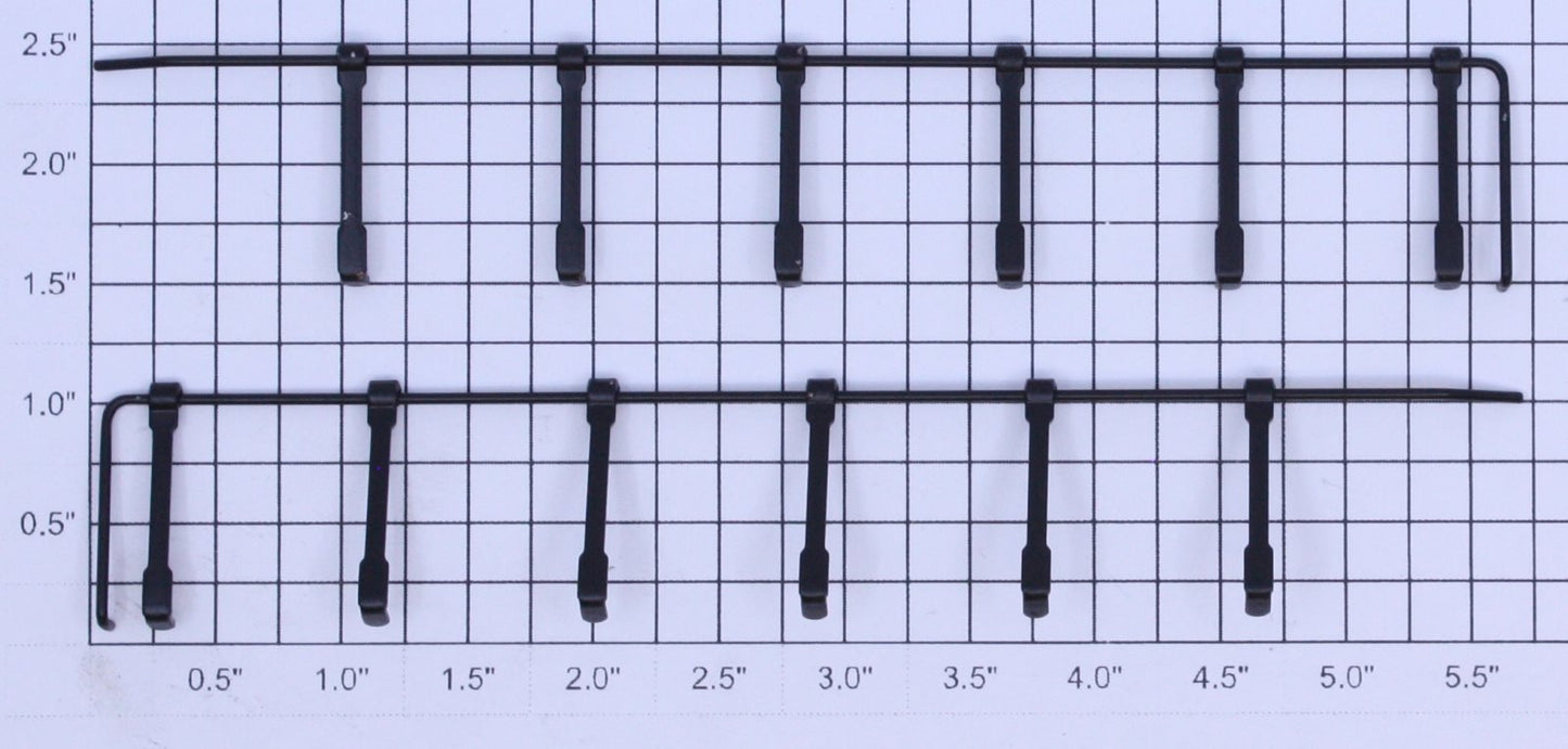 K-Line K2300-E001/E002 Black S-2 Diesel Handrail Set