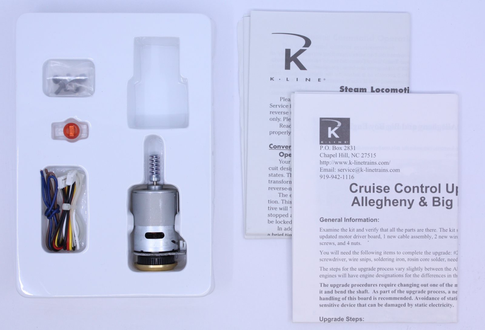 K-Line K3701-900 Allegheny Cruise Control Upgrade Kit - Partial