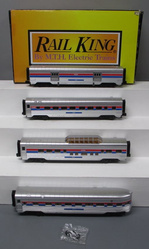 MTH 30-67996 O Amtrak 60' Streamlined Phase 2 Passenger Car Set (Set of 4)