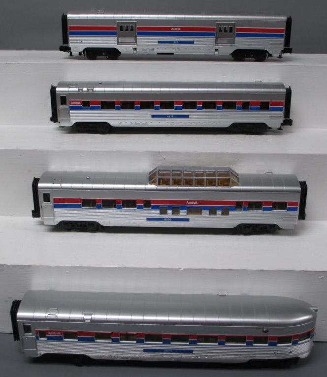 MTH 30-67996 O Amtrak 60' Streamlined Phase 2 Passenger Car Set (Set of 4)