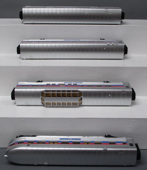 MTH 30-67996 O Amtrak 60' Streamlined Phase 2 Passenger Car Set (Set of 4)