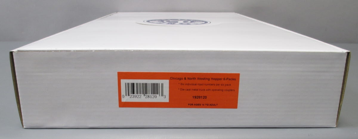 Lionel 1928120 O Chicago and North Western Hopper Cars (Pack of 6)