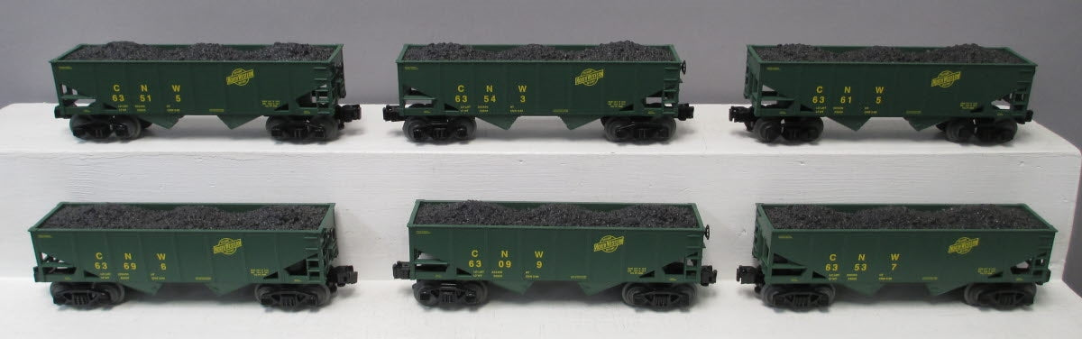 Lionel 1928120 O Chicago and North Western Hopper Cars (Pack of 6)