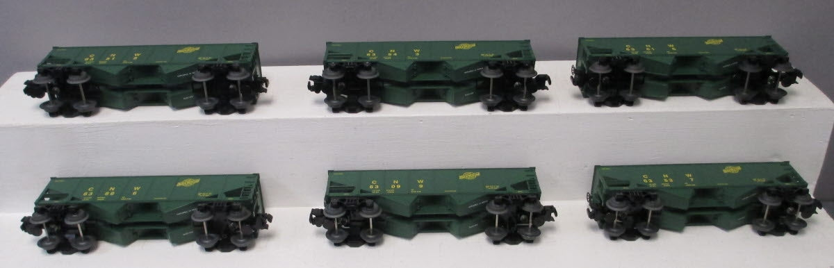 Lionel 1928120 O Chicago and North Western Hopper Cars (Pack of 6)