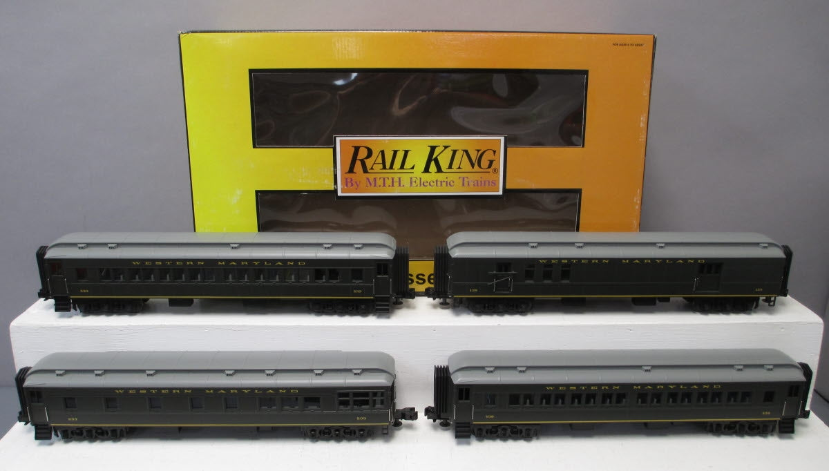 MTH 30-69049 O Western Maryland 60' Madison Passenger Car Set (Set of 4)