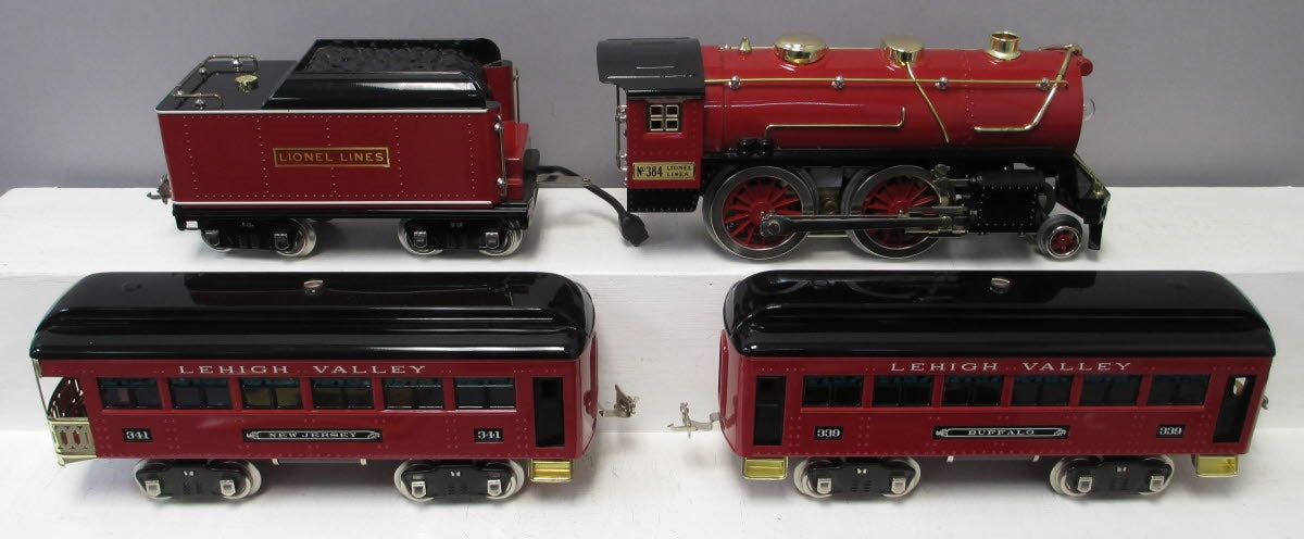 MTH 11-5003-1 Std. Gauge Tinplate No. 384 Steam Passenger Set w/PS2