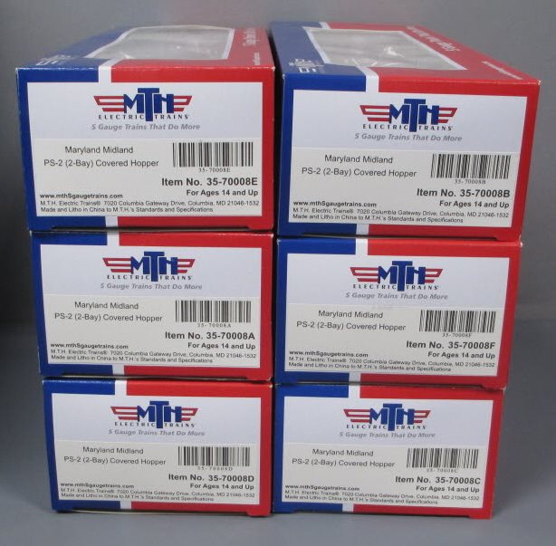 MTH 35-70008 S Maryland Midland PS-2 Hopper Car Set