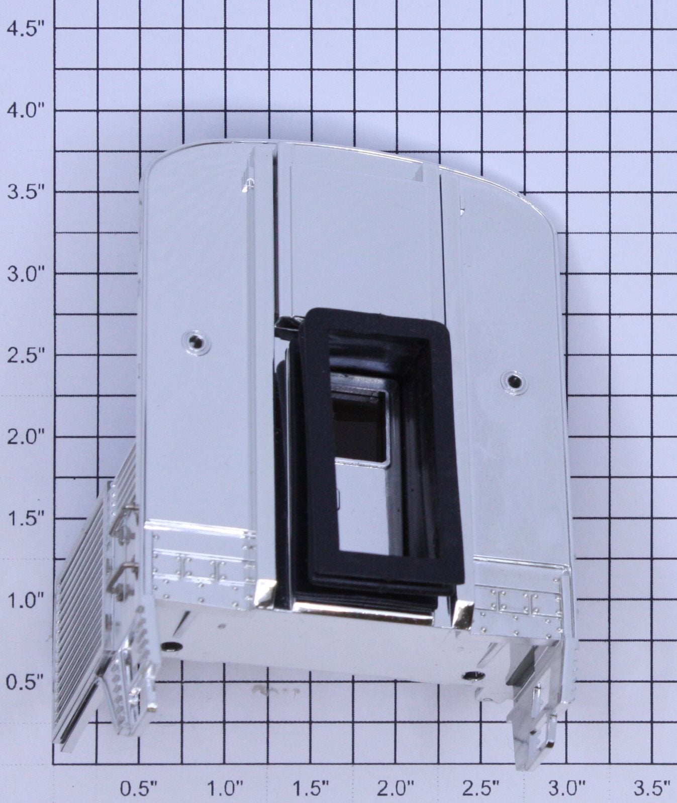 K-Line K4632-X001 Silver Painted Passenger Car Vestibule with Diaphragm