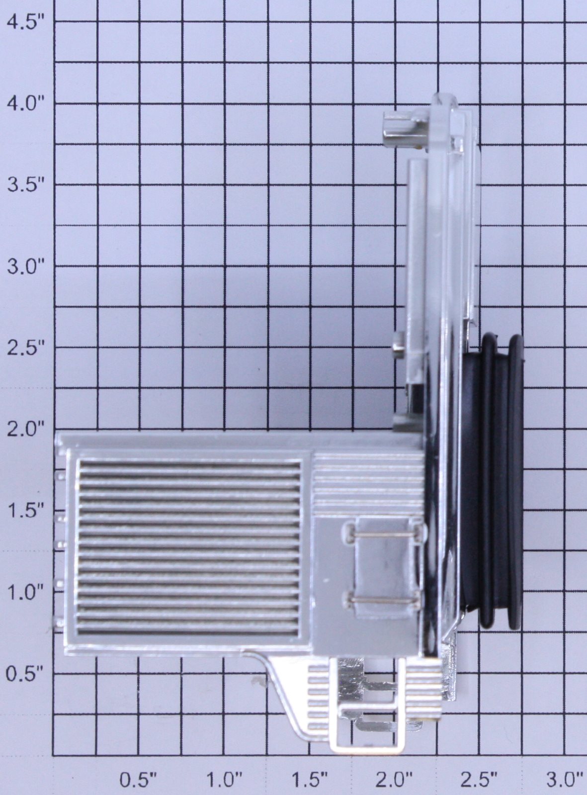 K-Line K4632-X001 Silver Painted Passenger Car Vestibule with Diaphragm