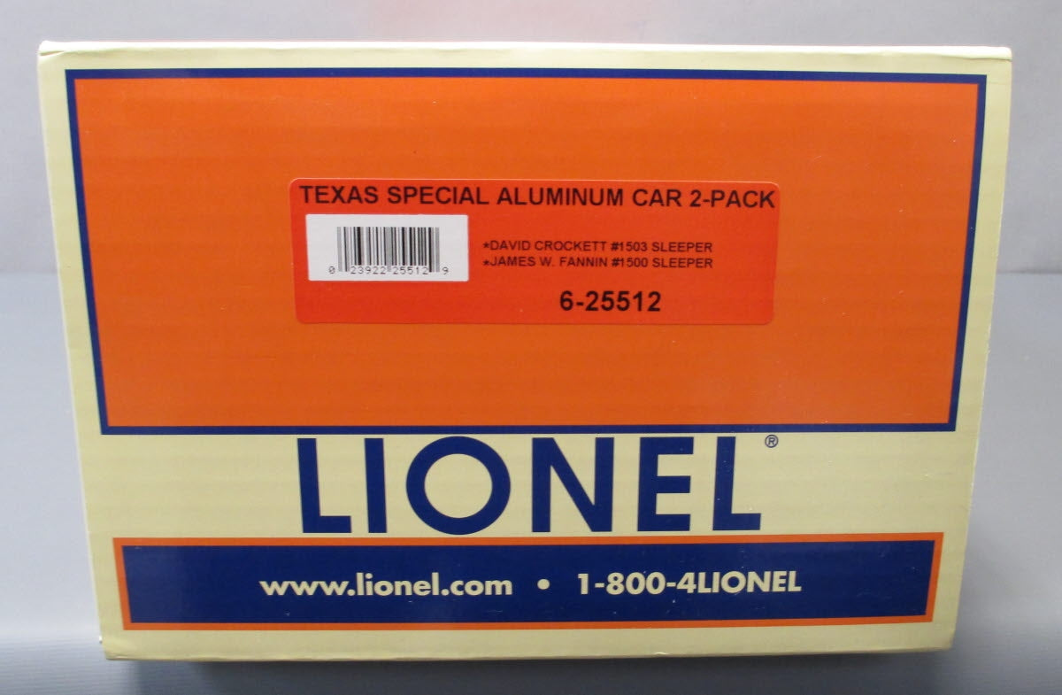 Lionel 6-25512 O Gauge Texas Special Passenger Car Set (Set of 2)
