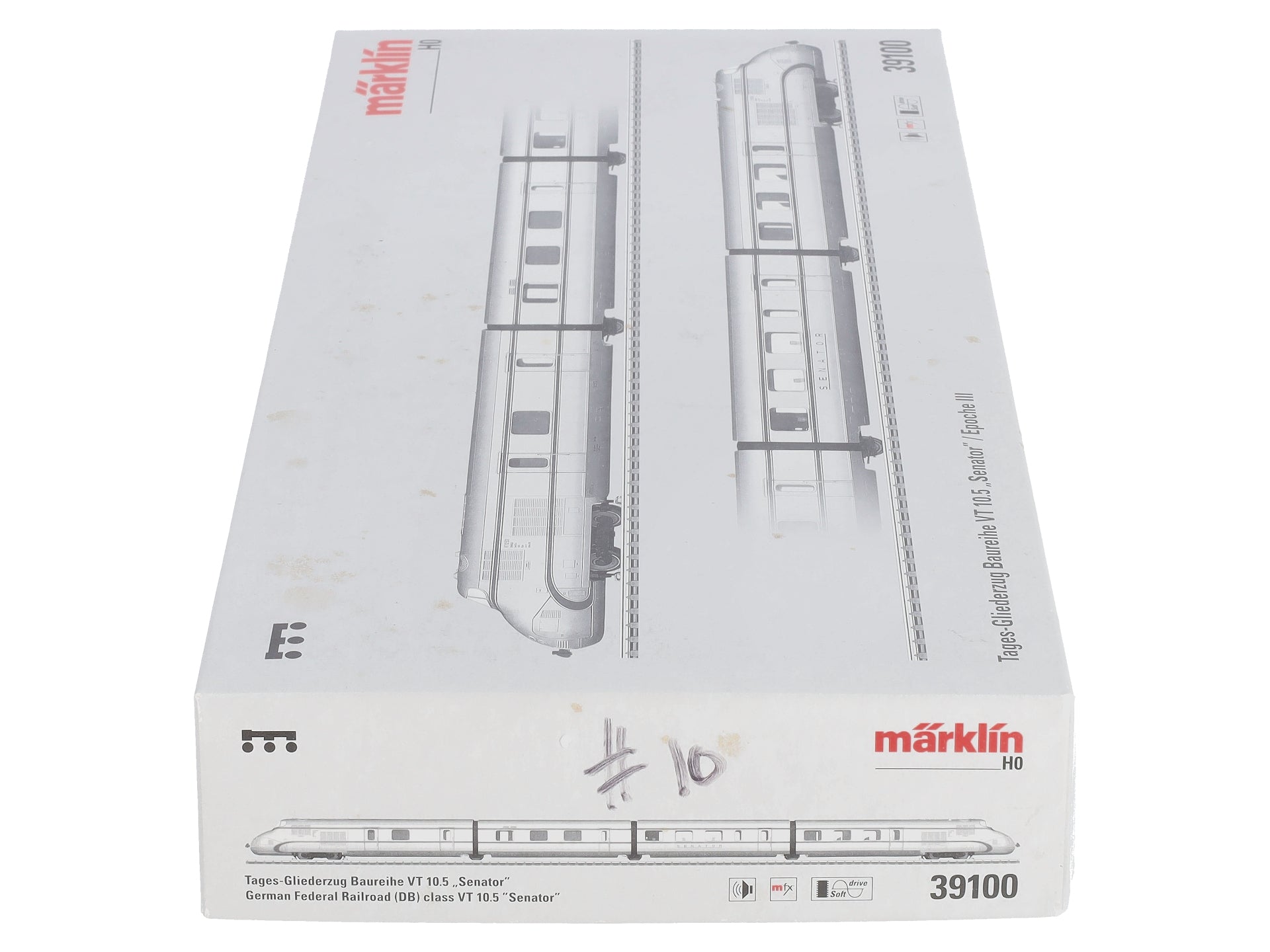 Marklin 39100 HO DB The Senator Class VT 10.5 Diesel Railcar Set
