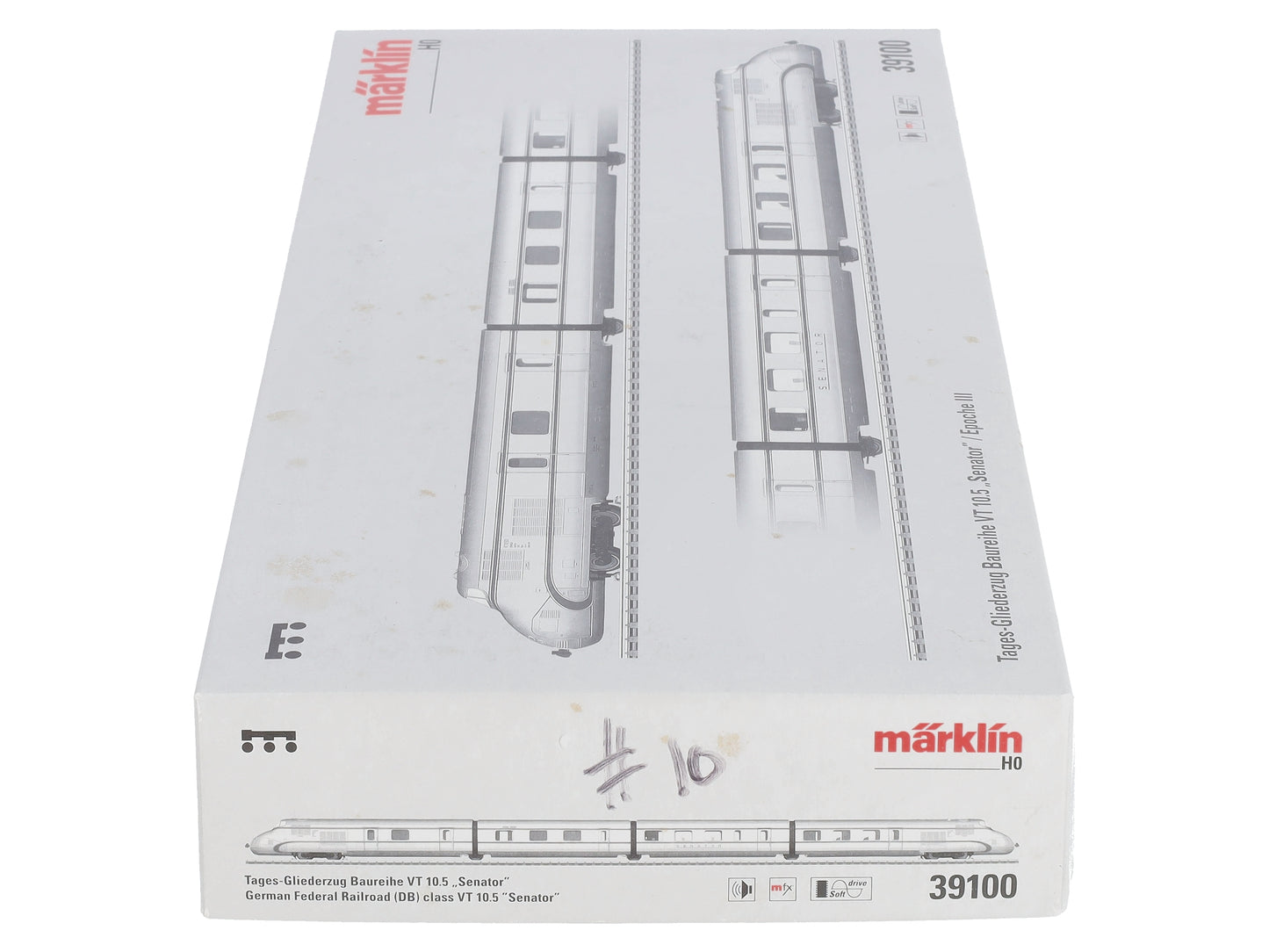 Marklin 39100 HO DB The Senator Class VT 10.5 Diesel Railcar Set