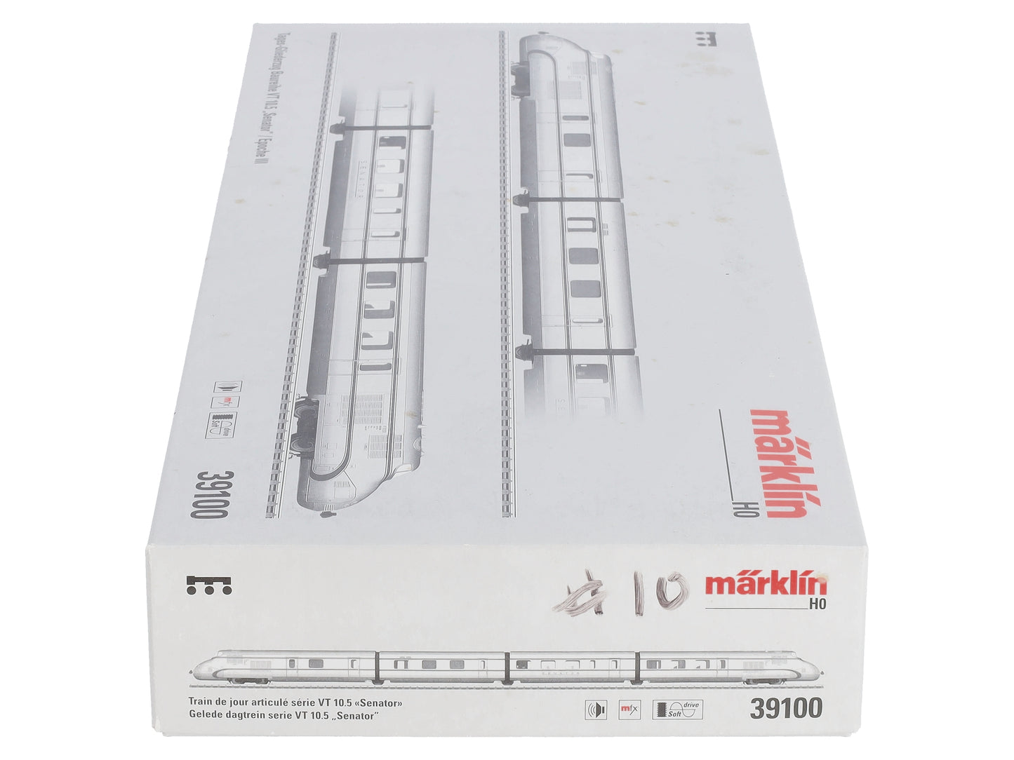 Marklin 39100 HO DB The Senator Class VT 10.5 Diesel Railcar Set