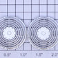 K-Line K2452-11-01 Silver Painted Screen Vent Tops with Hose Detail (2)