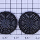 K-Line K2452-11-02 Black Screen Vent Tops with Hose Detail (Set of 2)