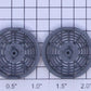 K-Line K2452-11-02 Dark Gray Screen Vent Tops with Hose Detail (Set of 2)