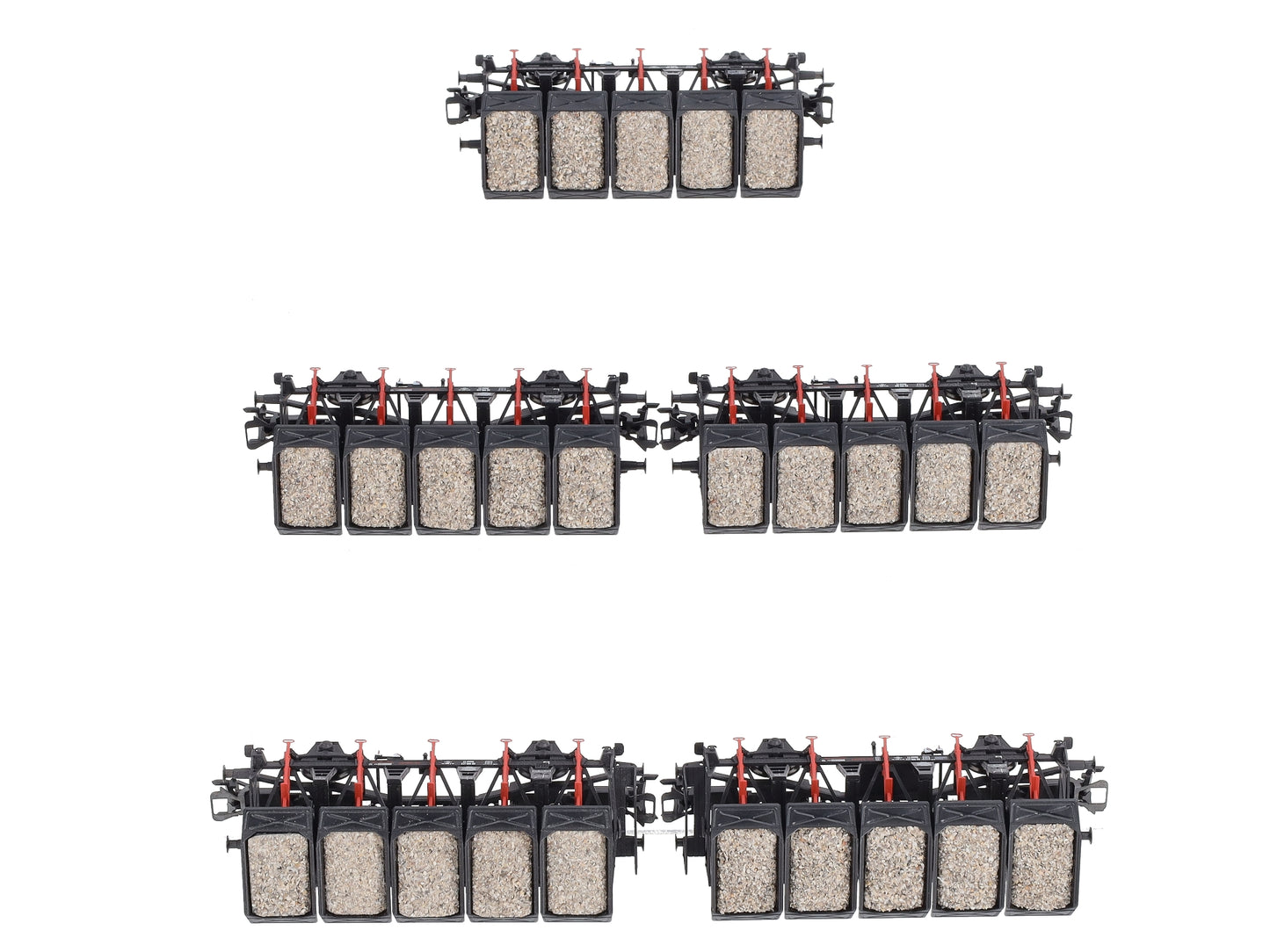 Marklin 46356 HO Scale Type Ommi 51 Dump 5-Car Set