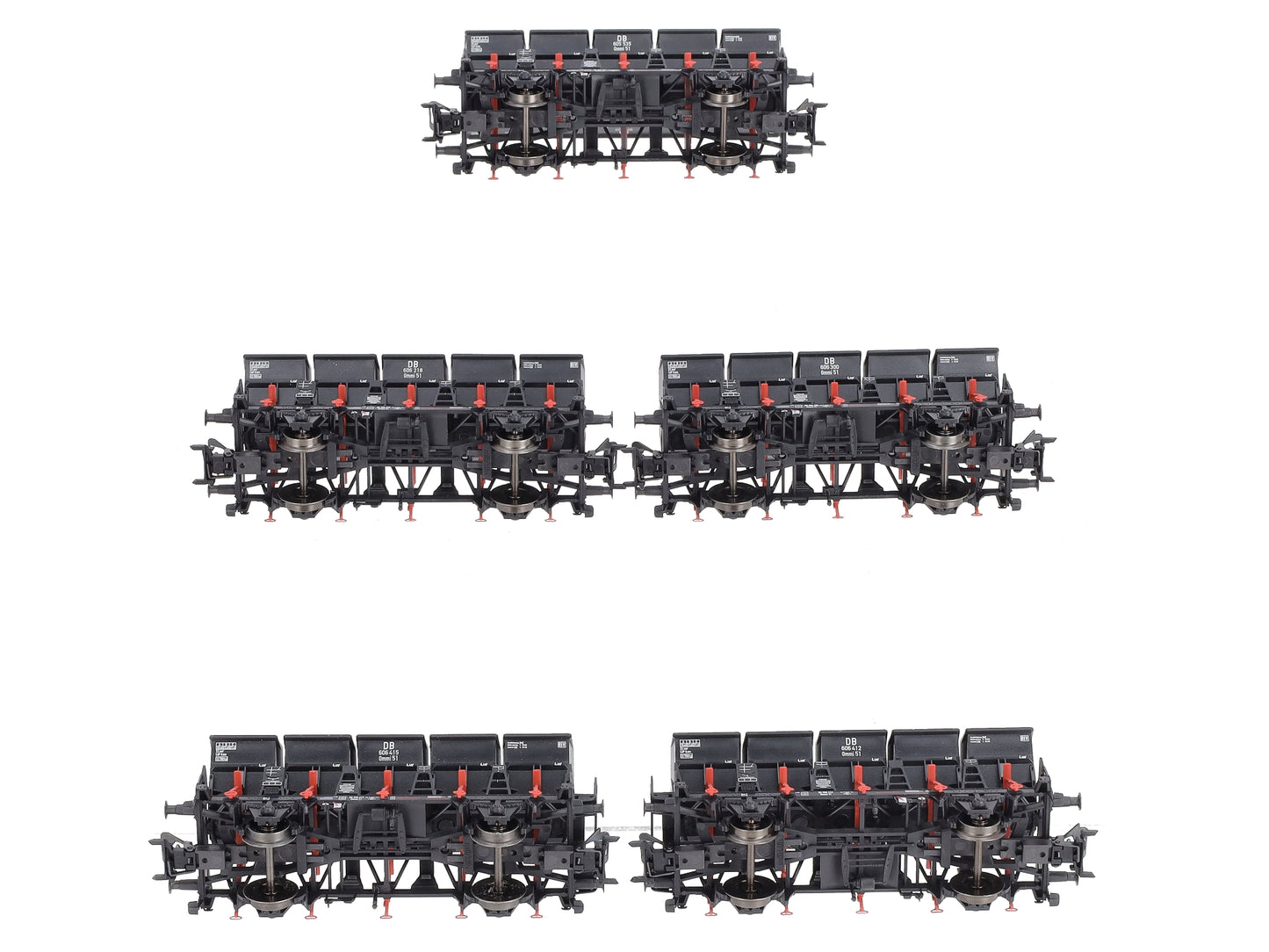 Marklin 46356 HO Scale Type Ommi 51 Dump 5-Car Set