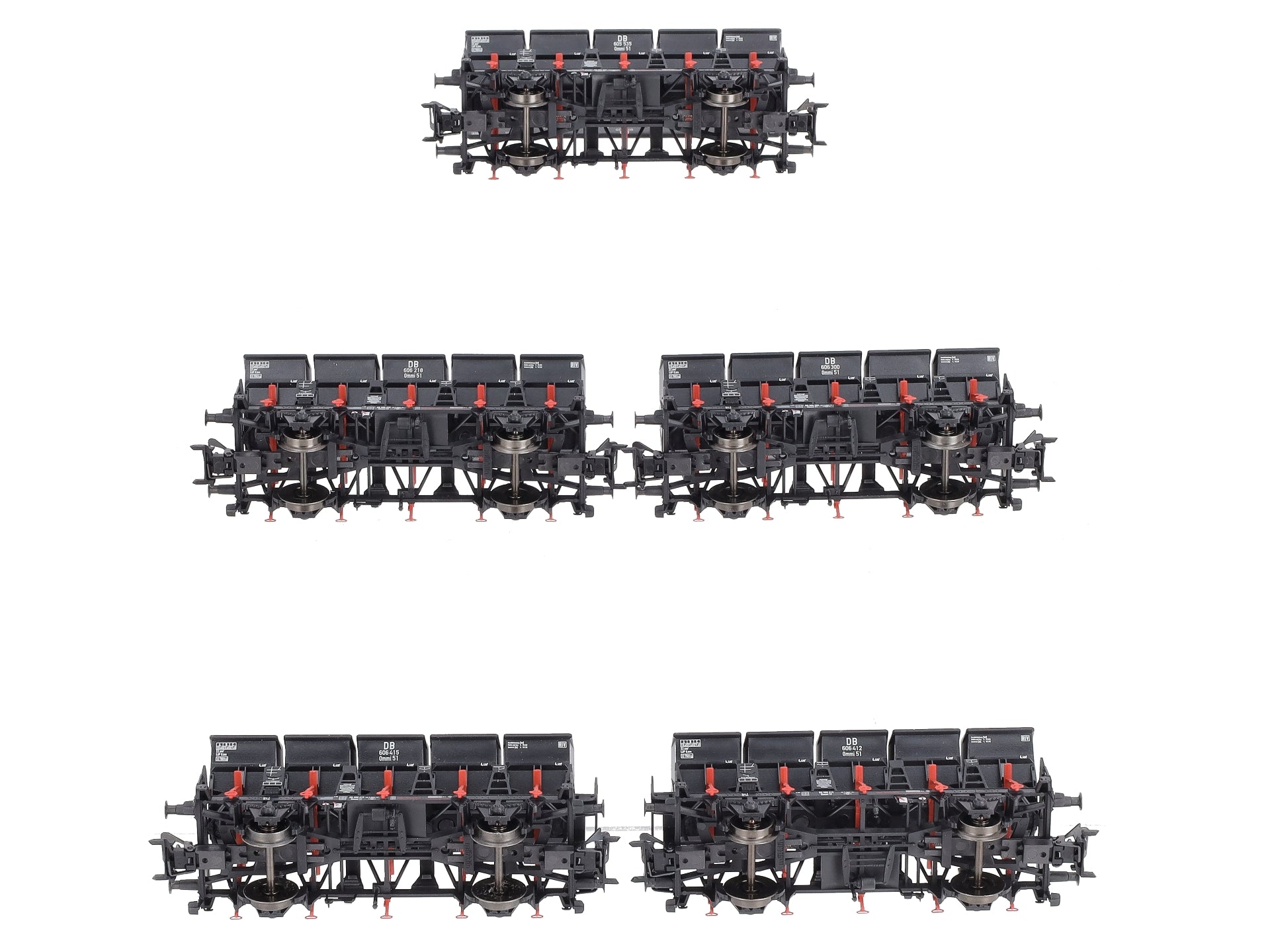 Marklin 46356 HO Scale Type Ommi 51 Dump 5-Car Set