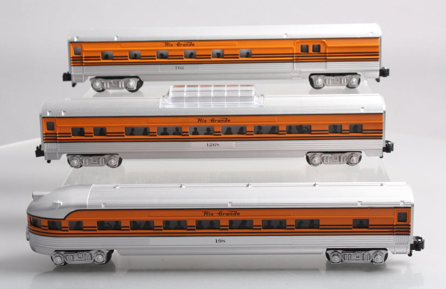 American Flyer 6-49936 S Rio Grande Streamliner Passenger Car (Set of 3)