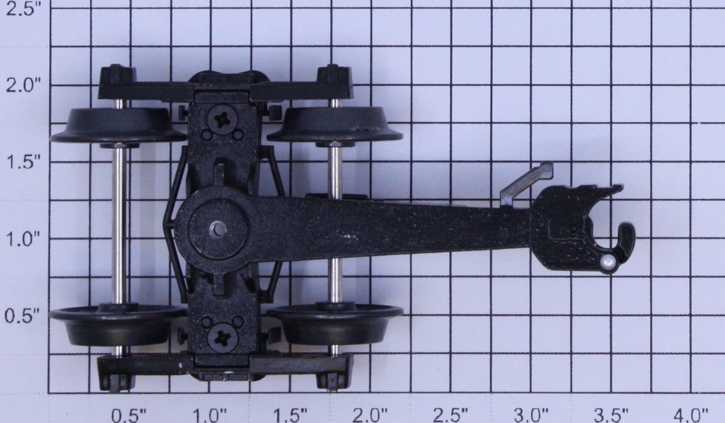 K-Line KO-5008A-1 4-Wheel 2-Sprung Operating Coupler Truck with Long Arm