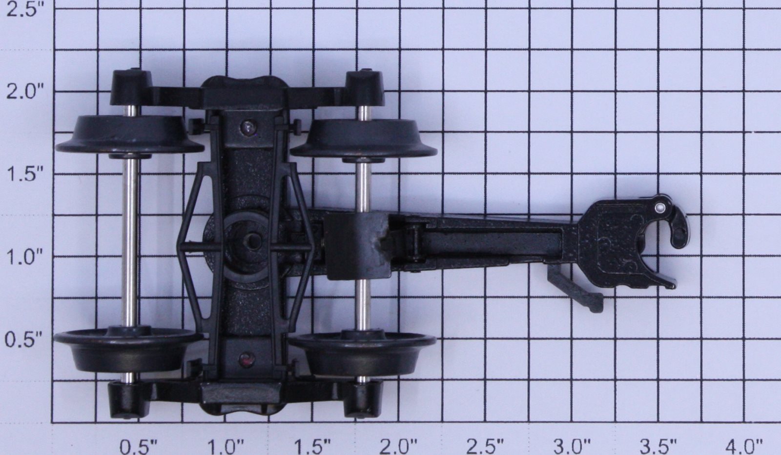 K-Line KO-5008A-1 4-Wheel 2-Sprung Operating Coupler Truck with Long Arm