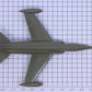 Plasticville 45986100 USAF Olive Green Jet Bomber without Wheels