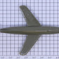 Plasticville 45986101 USAF Olive Green F-9 without Wheels