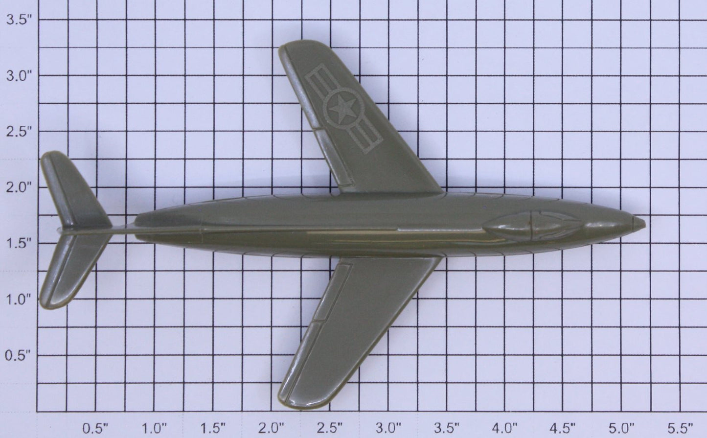 Plasticville 45986101 USAF Olive Green F-9 without Wheels