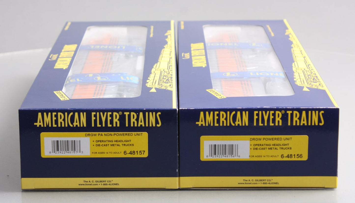 American Flyer 6-48155 S Gauge Rio Grande PA-1 AA Diesel Engine Set