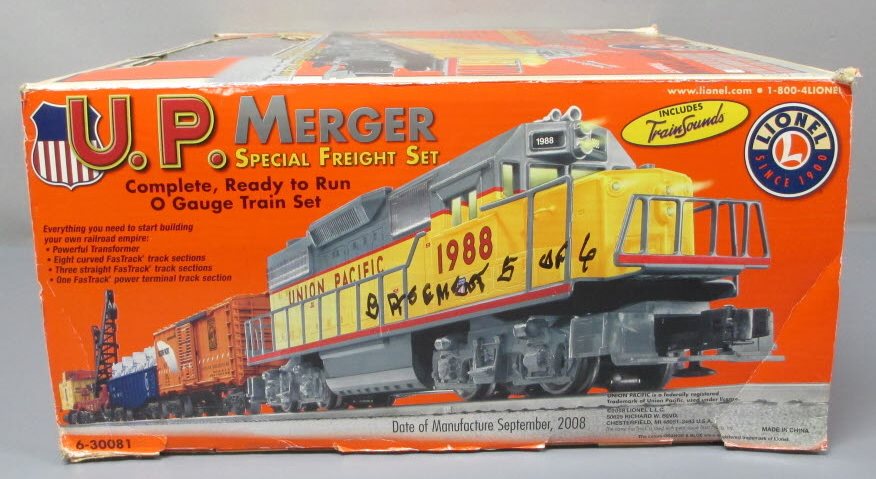 Lionel 6-30081 Union Pacific Merger O Gauge Diesel Train Set