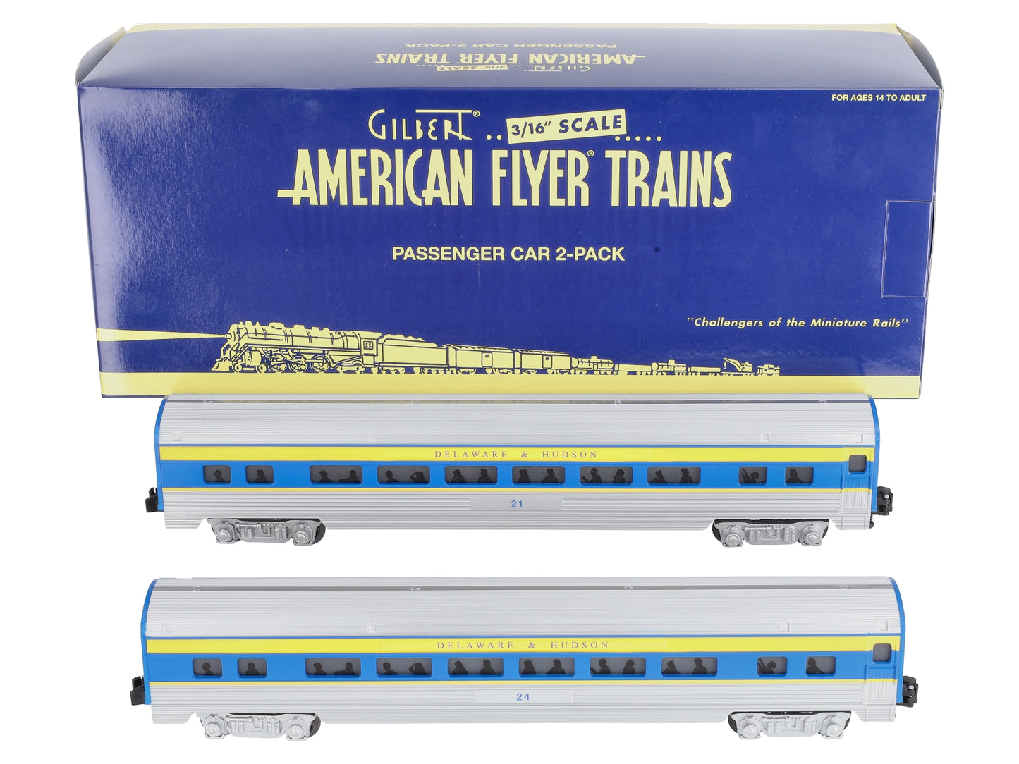 American Flyer 6-47900 S Delaware & Hudson Fluted-Side Coach #21/#24 (Set of 2)
