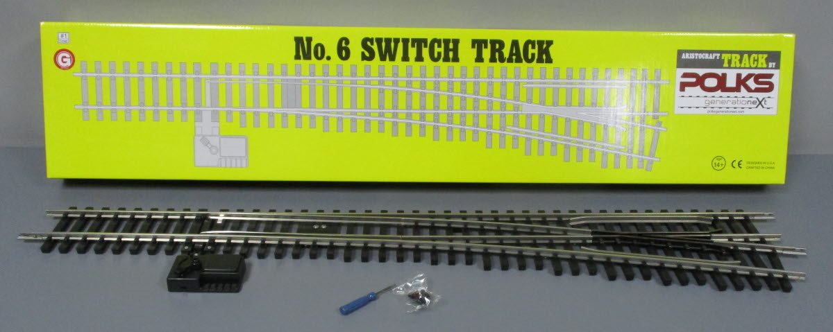 Aristo-Craft 20330 G #6 Stainless Steel Right Hand Switch Turnout