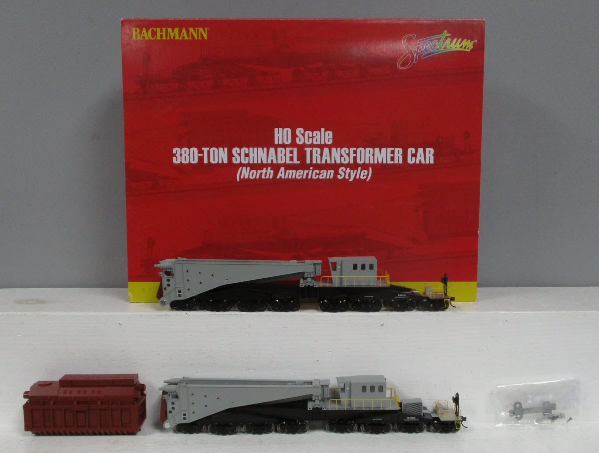 Bachmann 80502 HO Spectrum Undcrtd 380-Ton Schnabel w/ Transformer Freight Car