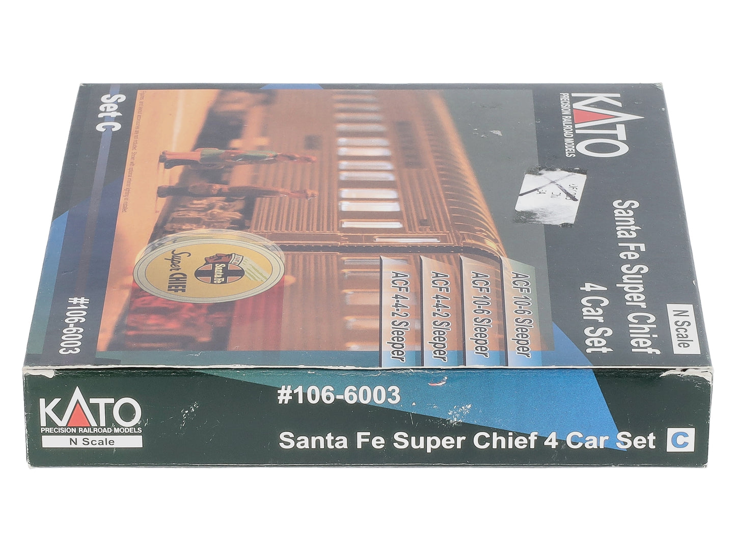 Kato 106-6003 N Scale Santa Fe Super Chief 4-Car Passenger Set