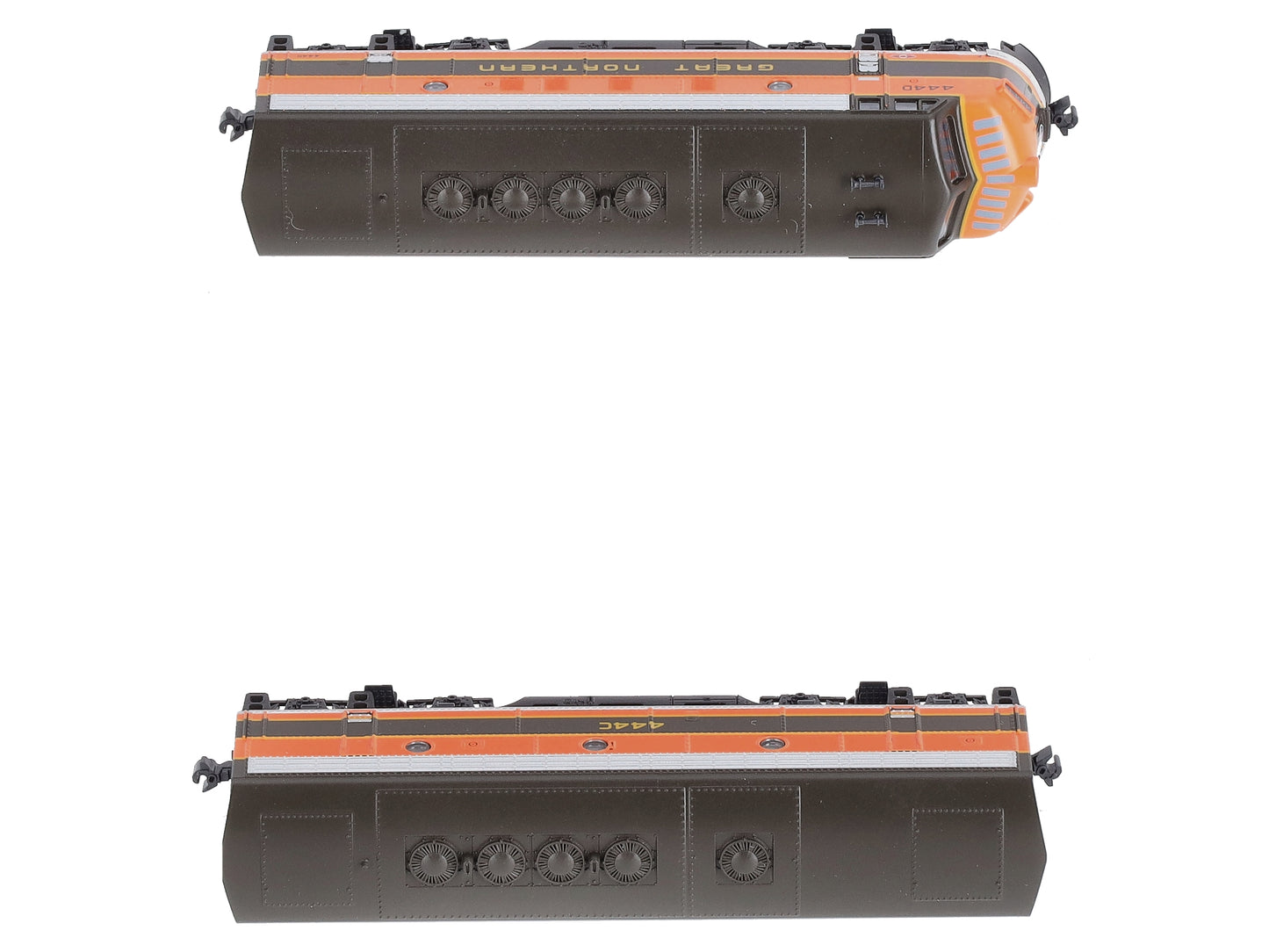 Kato 106-0421 N Great Northern EMD F7 Freight 2 Diesel Locomotive #444D/444C