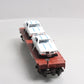 MTH 30-76724 O Pennsylvania Flat Car with 2 '69 Pontiac Firebird (White) #469769
