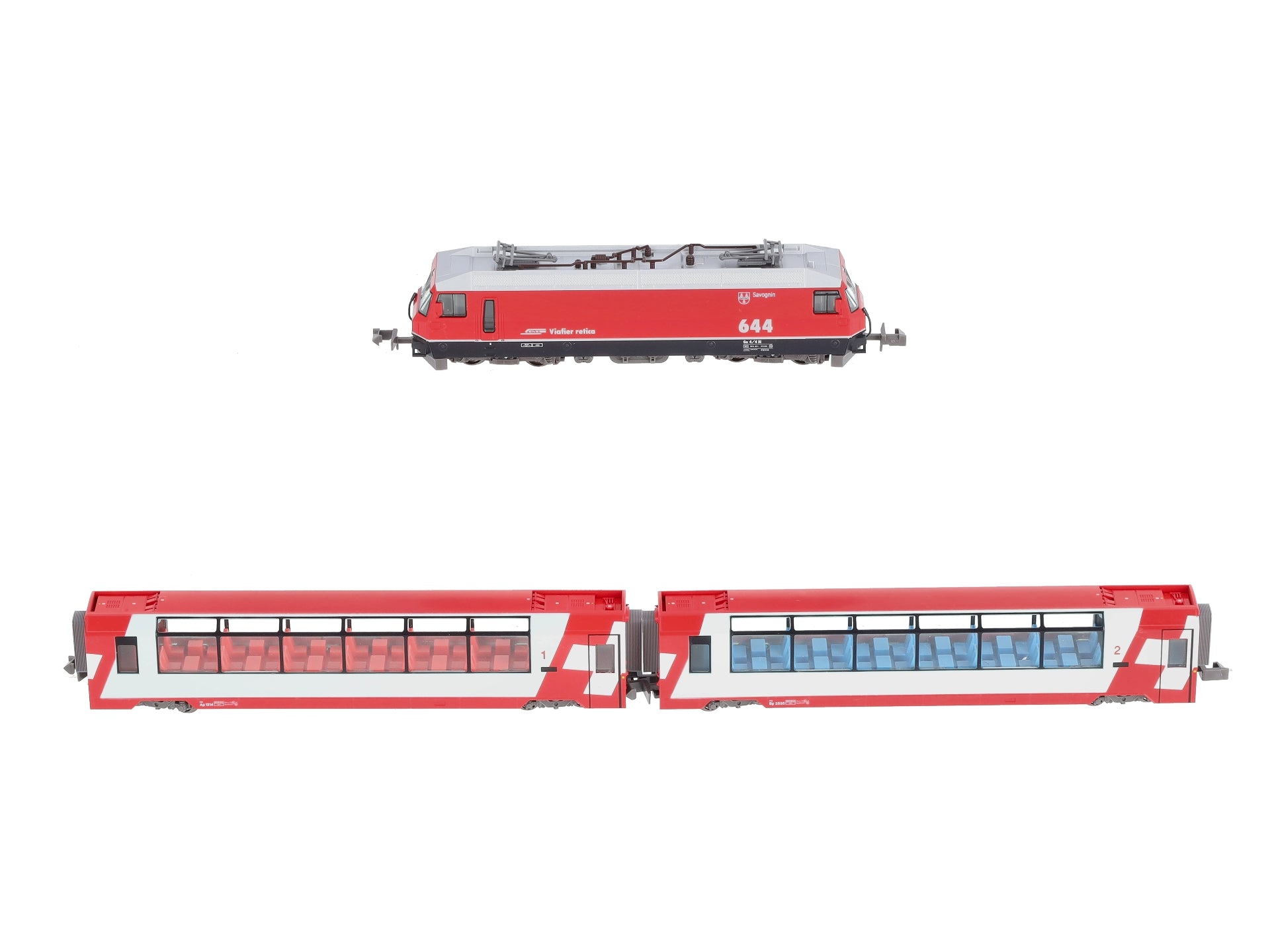 Kato 10-1145 N Scale Glacier Express 3-Car Set